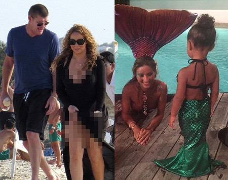 Mariah Carey Seksi di Ibiza Bareng Miliuner, North West Lucu Jadi Putri Duyung