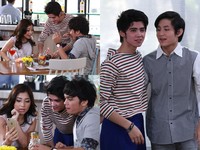 Nikita Willy dan Calvin Jeremy menjadi sepasang kekasih dalam video klip terbaru The Freaks berjudul 'Bahagia dengan Cinta'. Aliando dan Teuku Rassya tentu juga membintangi video klip tersebut. Pool/Palevi S/detikFoto.