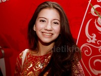 Cantiknya Cassie tersenyum. Pool/Gus Mun/detikFoto.