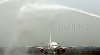 Pesawat itu tiba di Bandara Soekarno-Hatta, Rabu (19/8/2015).