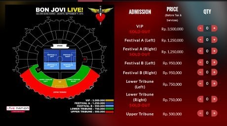 Setelah VIP, Dua Kelas Tiket Bon Jovi Juga Sold Out!