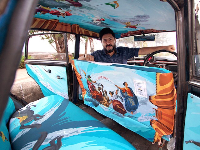 Wah! Taksi di Mumbai Diubah Jadi Artistik