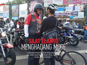 Saat Elanto Menghadang Moge