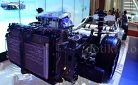 Pada pameran GIIAS 2015 ini Mirai juga menampilkan Interior Mesin. Aris Ginanjar/detikOto.