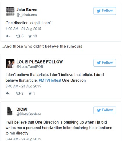 Vakumnya One Direction Ditangisi Penggemar