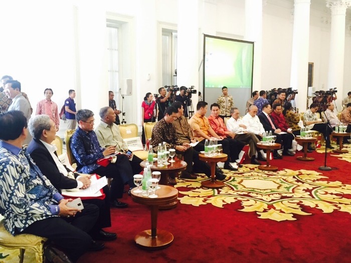 Di Depan Pengusaha Nasional, Jokowi: Kita Harus Satu Tekad Atasi Masalah Ekonomi