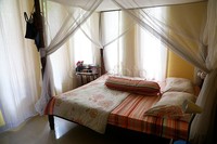 Kamar tidur Tiara yang terlihat adem.