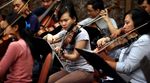 Latihan Jelang Konser Simfoni Untuk Bangsa 2015