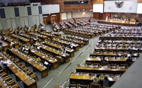 Paripurna hari ini tentang tanggapan pemerintah terhadap pemandangan Umum Fraksi atas RUU tentang APBN Tahun Anggaran 2016 beserta Nota Keuangannya. Lamhot Aritonang/detikFoto.