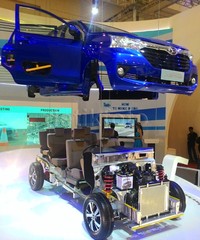 Dengan dibelah menjadi tiga bagian yaitu sasis (termasuk mesin), interior dan frame body, masyarakat bisa mengetahui pembaruan dari Daihatsu Great New Xenia ini.