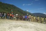 Upacara Bendera di Kaki Pegunungan Carstensz