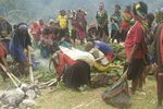 Upacara Bendera di Kaki Pegunungan Carstensz
