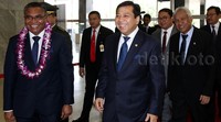 PM Rui tiba di gedung DPR sekitar pukul 14.30 WIB. Pool/Lamhot Aritonang/detikFoto.