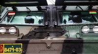 Panser buatan Pindad turut dipamerkan.