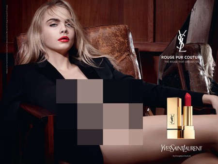 Cara Delevingne Pose Tanpa Underwear untuk Iklan Lipstik