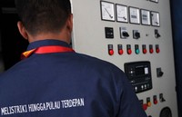 PLTD dengan kapasitas 3 X 1000 kW ini berada di desa Bomaki kec. Tajungtanibal Selatan Maluku Tenggara Barat, Maluku. Agus Trimukti/Humas PLN.