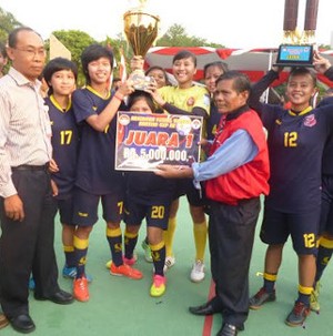 Jaya Kencana Angels Juara Kejurnas Futsal Putri Kartini Cup