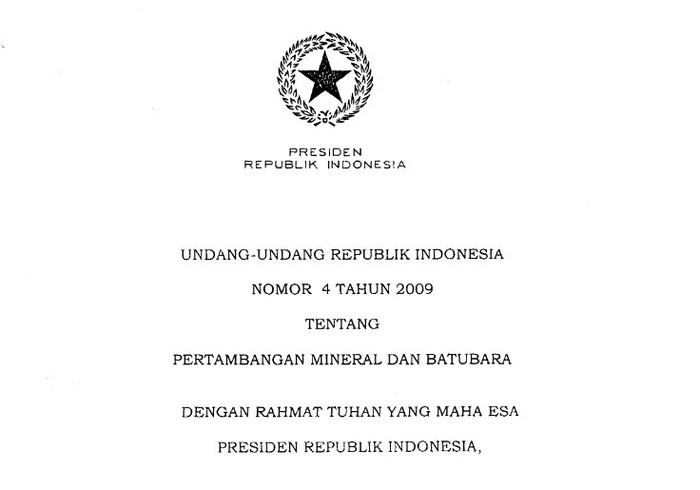 Ada Sinyal UU Minerba Akan Direvisi