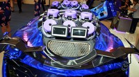 Sedangkan di atas bodi mobil terdapat beberapa speaker yang menghiasi hingga bodi belakang dan dilengkapi dengan tablet-tablet yang dapat memonitoring suara. Pool/Dini AfriantiEeffendi/detikFoto.