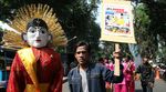Massa Demo Rumah Ahok