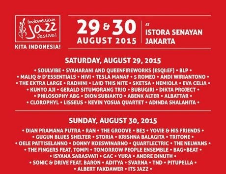 Yuk, Habiskan Akhir Pekan Ini di Indonesian Jazz Festival 2015