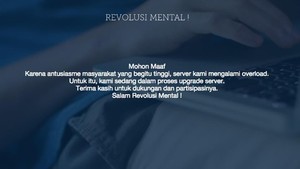Situs Revolusi Mental Diretas, Polda Metro Belum Terima Laporan