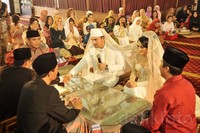 Ini potret ijab kabul Reza dan Ika. Pool/Noel/detikHOT.