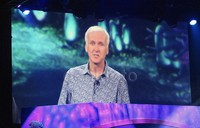 Kreator Avatar James Cameron turut hadir saat pengumuman pembuatan 'Pandora—The World of Avatar' di Disney Animal Kingdom yang ada di Florida, AS.