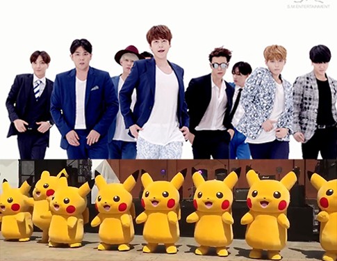 Pika Pika! Gemesnya Gerombolan Pikachu Nge-dance Devil Super Junior
