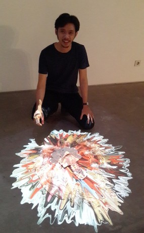 Eldwin Pradipta Bikin Video Mapping Topeng Khas Bali