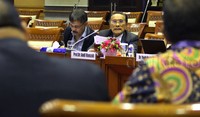 Rapat itu untuk meminta masukan terkait penyusunan RUU KUHP. RUU ini memiliki 768 pasal yang terbagi dalam dua buku. Lamhot Aritonang/detikFoto.