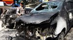 Dua Mobil Terbakar di SPBU Gatot Subroto