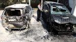 Dua Mobil Terbakar di SPBU Gatot Subroto