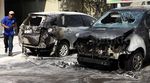 Dua Mobil Terbakar di SPBU Gatot Subroto