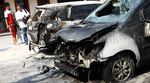 Dua Mobil Terbakar di SPBU Gatot Subroto