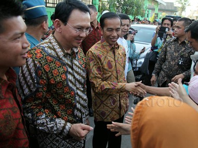Jokowi-Ahok Blusukan ke Jakarta Utara