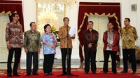 Jokowi membacakan langsung nama-nama yang lolos seleksi Pansel.