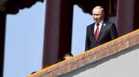 Presiden Rusia Vladimir Putin menghadiri peringatan 70 tahun berakhirnya Perang Dunia II. Cnsphoto/Reuters/detikFoto