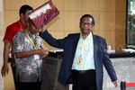 Mahfud MD Datangi Gedung KPK
