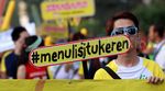 Kampanye Ayo Menulis di Car Free Day