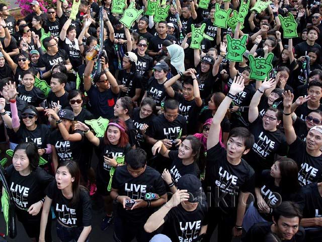 Ratusan Peserta Ramaikan The Music Run di Ancol