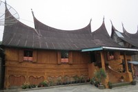 Di kawasan ini banyak terdapat rumah gadang yang masih dilestarikan. Di kanan dan kiri jalan desa, bertebaran rumah gadang yang cantik (Fitraya/detikTravel)