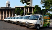 Jejeran Daihatsu Gran Max yang diserahkan ke Dewan Masjid Indonesia (DMI). Pool/Aris Ginanjar/detikFoto.