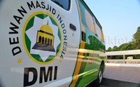 Tampilan Daihatsu Gran Max untuk DMI ini tidak mengubah eksterior asli pada mobil. Eksterior hanya dilengkapi dengan logo DMI bernuansa hijau dan kuning. Pool/Aris Ginanjar/detikFoto.