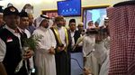 Siswa SMP di Makkah Sambut Jemaah Haji Indonesia