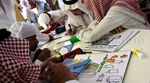 Siswa SMP di Makkah Sambut Jemaah Haji Indonesia