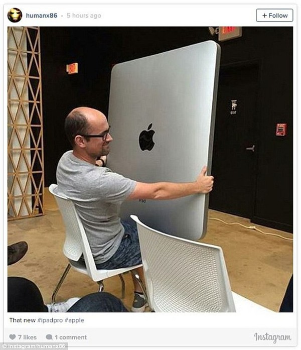Ukurannya Raksasa, iPad Pro Jadi Guyonan