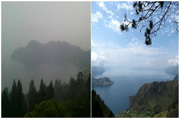 Danau Toba Sebelum & Sesudah Asap, Terasa Bedanya