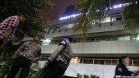 Gedung Kementerian ESDM Ditjen Kelistrikan, Jl Rasuna Said, Jakarta Selatan dijaga ketat oleh para petugas keamanan. Adhi Wicaksono/CNN Indonesia.