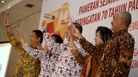 Pembukaan itu ditandai dengan pembunyian mainan anak otek-otek oleh Menkominfo Rudiantara, Ketua Plh Ginandjar Kartasasmita dan anak dari Moh Hatta, Meutia Hatta serta dirut PT Pos Indonesia.